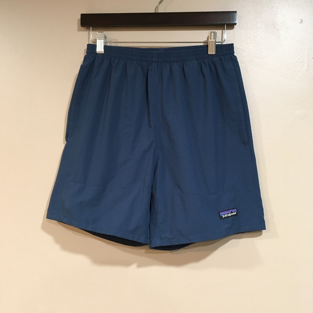 Patagonia Baggies Lights 6" Shorts Mens S Navy Blue Outdoor Performance Hiking